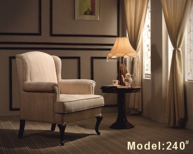 850 * 850 * 900mm Beyaz Otel Odası Kanepe ISO14001 ile Tek Kişilik Kumaş Kanepe