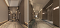 Koridor Lounge Alanı için GLM Dekoratif Otel Duvar Panelleri Kaplamalı Lake Ahşap