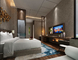 Modern Stil Gerçek Ahşap Yatak Odası Mobilyası Yatak Odası Çay Masası DIA 500 * 550mm