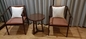 Ceviz Rengi Ahşap Otel Sandalyeleri ISO14001 ile Masif Ahşap Çerçeve