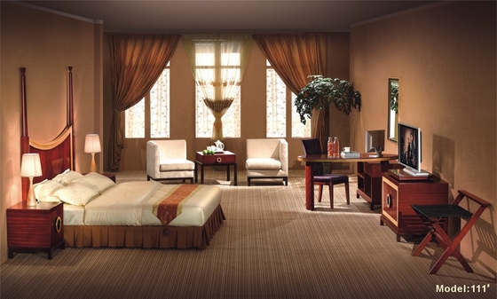 Meşe Masif Ahşap Ayaklı 5 Yıldızlı Otel Yatak Odası Mobilya Takımları